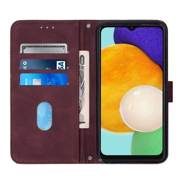 For Samsung Galaxy A54 5G Crossbody 3D Embossed Flip Leather Phone Case