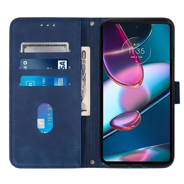 For Motorola Moto Edge+ 2023 Crossbody 3D Embossed Flip Leather Phone Case