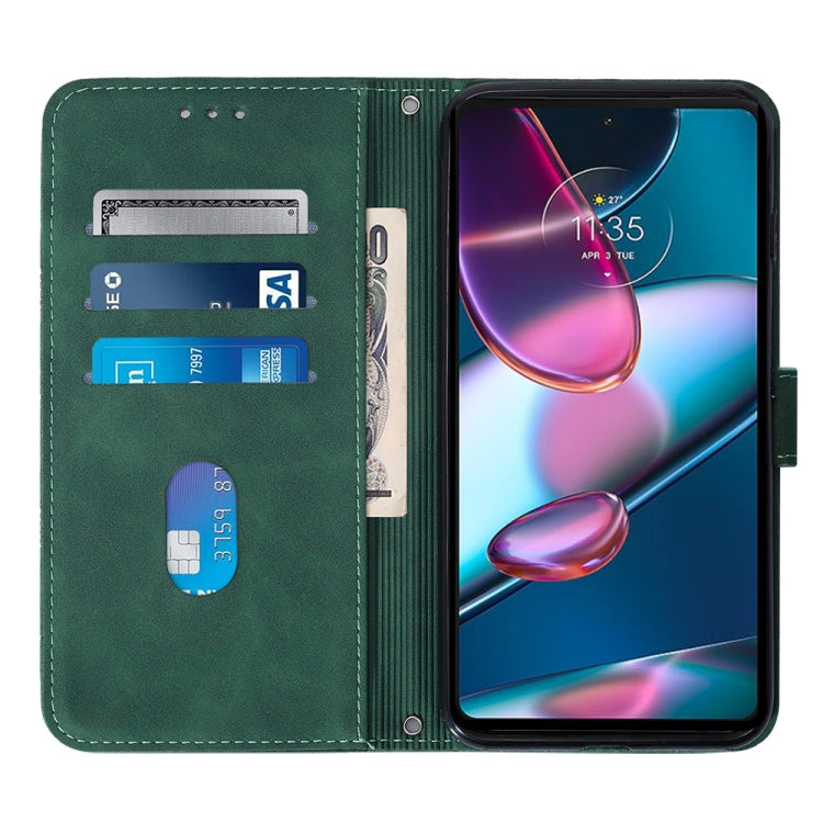 For Motorola Moto Edge+ 2023 Crossbody 3D Embossed Flip Leather Phone Case