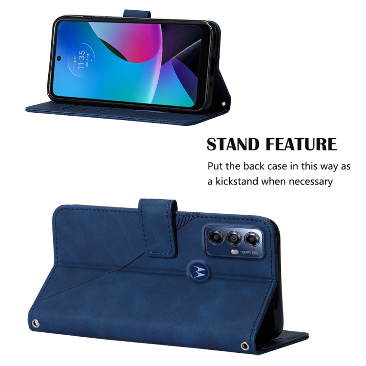 For Motorola Moto G Play 2023 / G Power 2022 / G Pure 2021 Crossbody 3D Embossed Flip Leather Phone Case