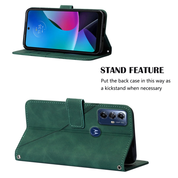 For Motorola Moto G Play 2023 / G Power 2022 / G Pure 2021 Crossbody 3D Embossed Flip Leather Phone Case