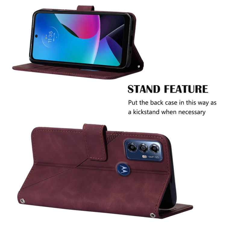 For Motorola Moto G Play 2023 / G Power 2022 / G Pure 2021 Crossbody 3D Embossed Flip Leather Phone Case