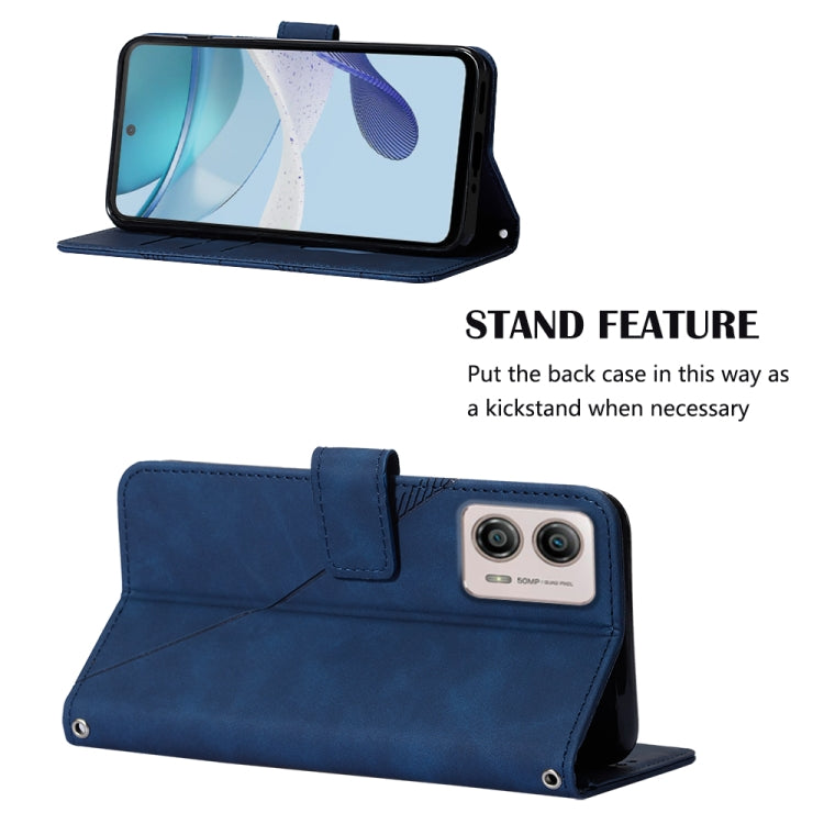 For Motorola Moto G53 / G23 / G13 Crossbody 3D Embossed Flip Leather Phone Case