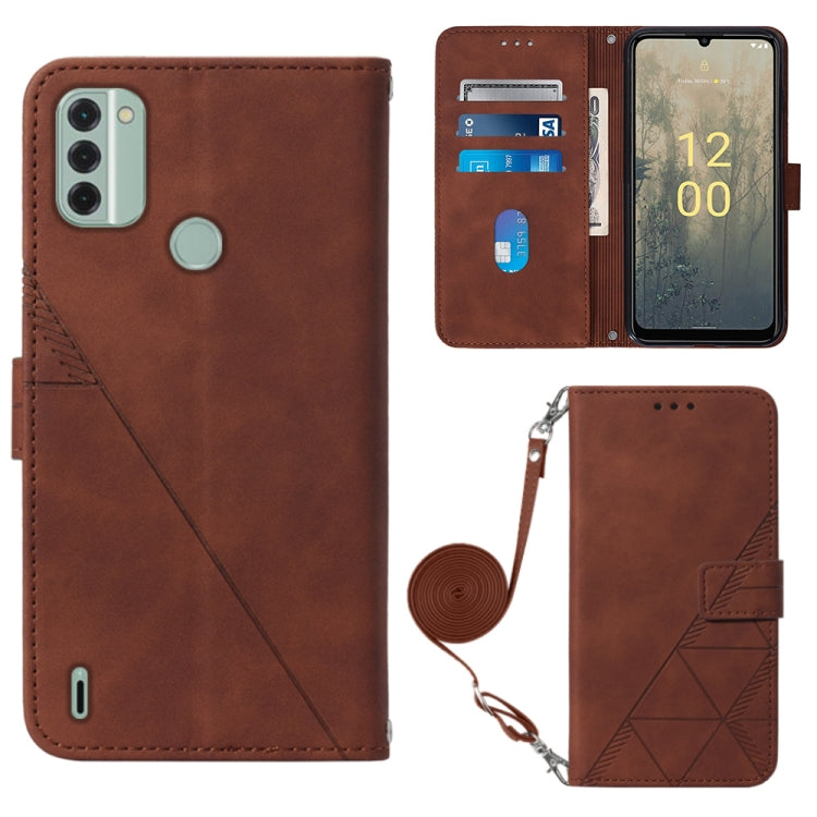 For Nokia C31 Crossbody 3D Embossed Flip Leather Phone Case