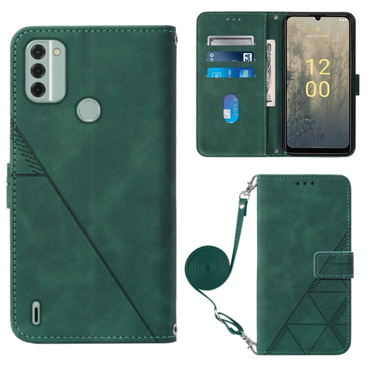 For Nokia C31 Crossbody 3D Embossed Flip Leather Phone Case