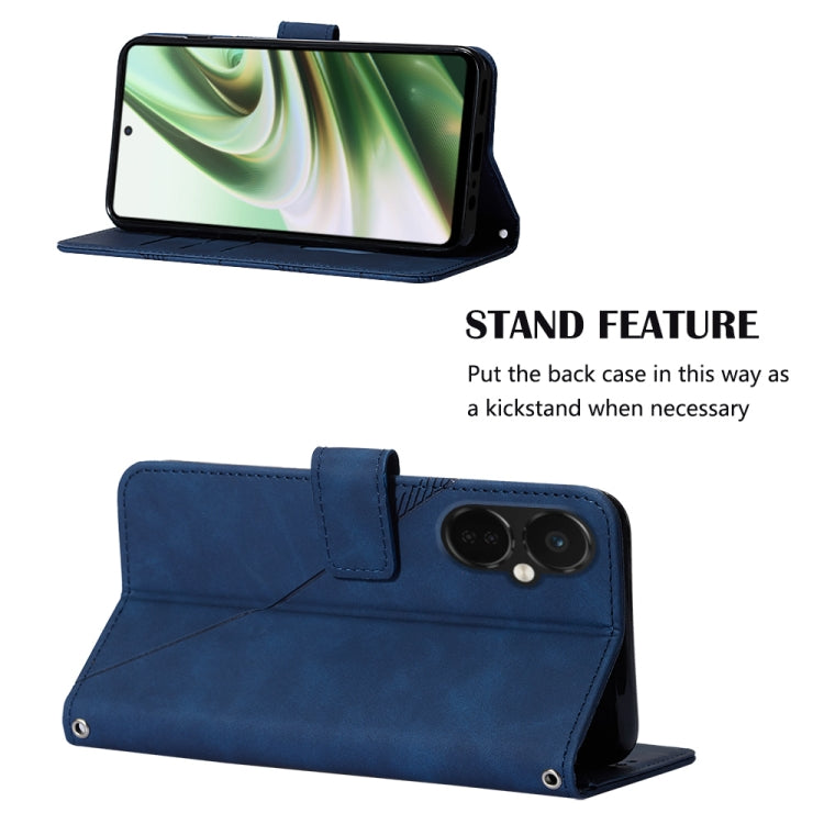 For OnePlus Nord CE3 5G Crossbody 3D Embossed Flip Leather Phone Case