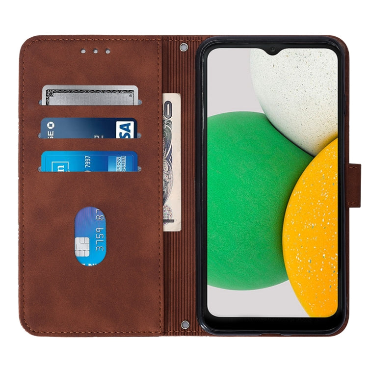 For Samsung Galaxy A04 Core Crossbody 3D Embossed Flip Leather Phone Case