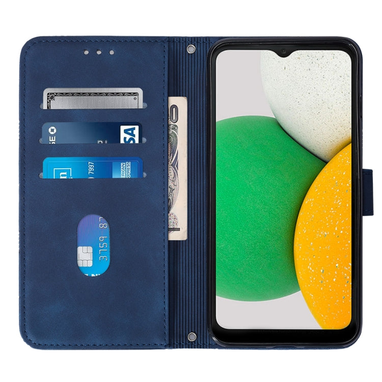 For Samsung Galaxy A04 Core Crossbody 3D Embossed Flip Leather Phone Case
