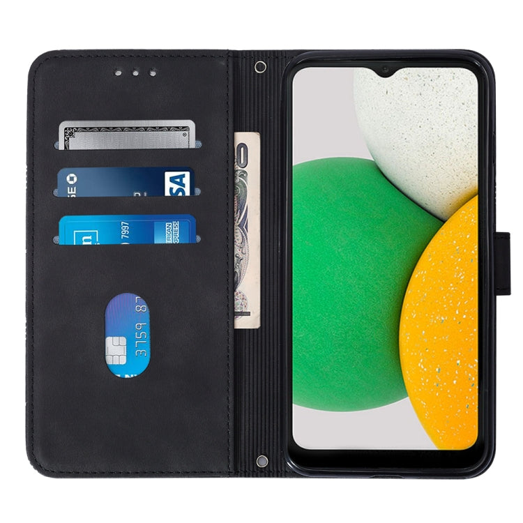 For Samsung Galaxy A04 Core Crossbody 3D Embossed Flip Leather Phone Case