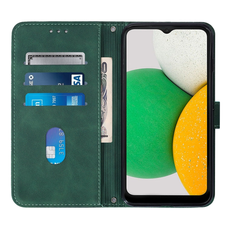For Samsung Galaxy A04 Core Crossbody 3D Embossed Flip Leather Phone Case