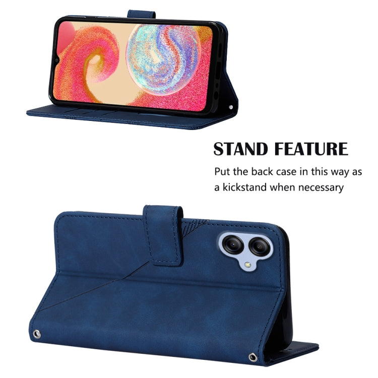 For Samsung Galaxy A04e Crossbody 3D Embossed Flip Leather Phone Case