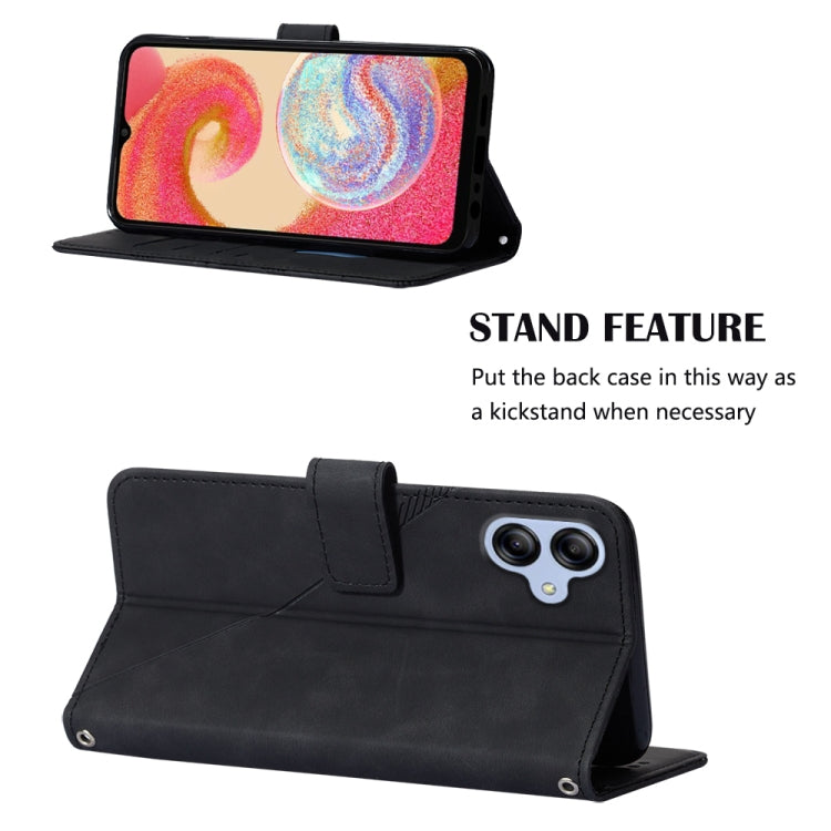 For Samsung Galaxy A04e Crossbody 3D Embossed Flip Leather Phone Case