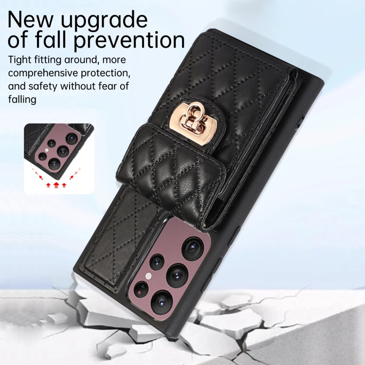 For Samsung Galaxy S22 Ultra 5G Card Slot Leather Phone Case