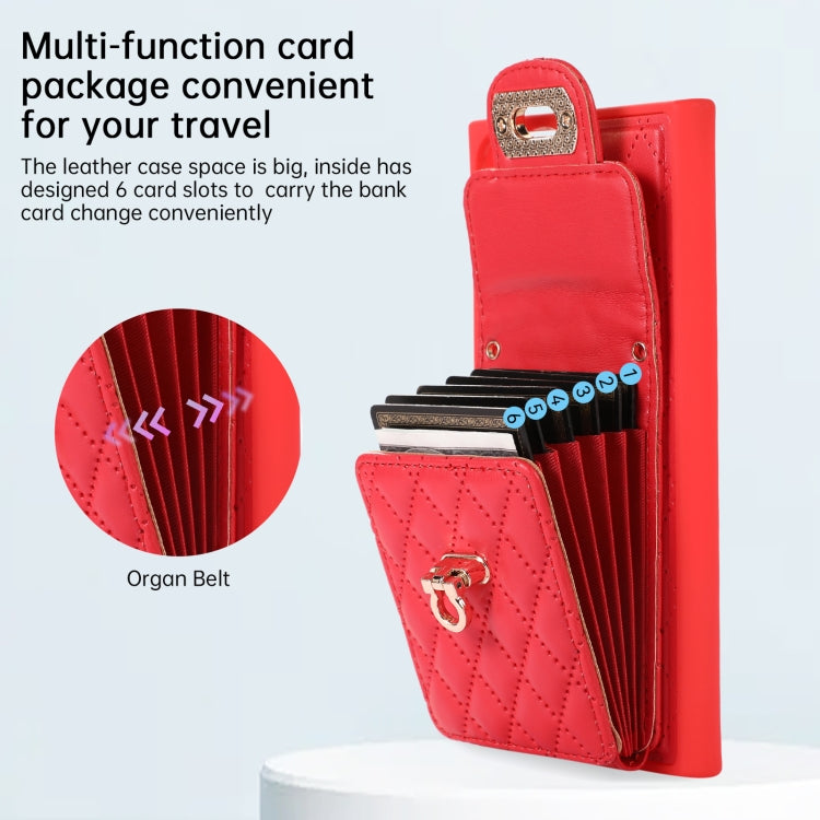 For Samsung Galaxy S22 Ultra 5G Card Slot Leather Phone Case
