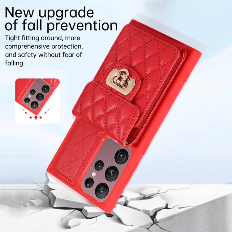 For Samsung Galaxy S22 Ultra 5G Card Slot Leather Phone Case