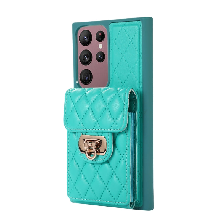 For Samsung Galaxy S22 Ultra 5G Card Slot Leather Phone Case
