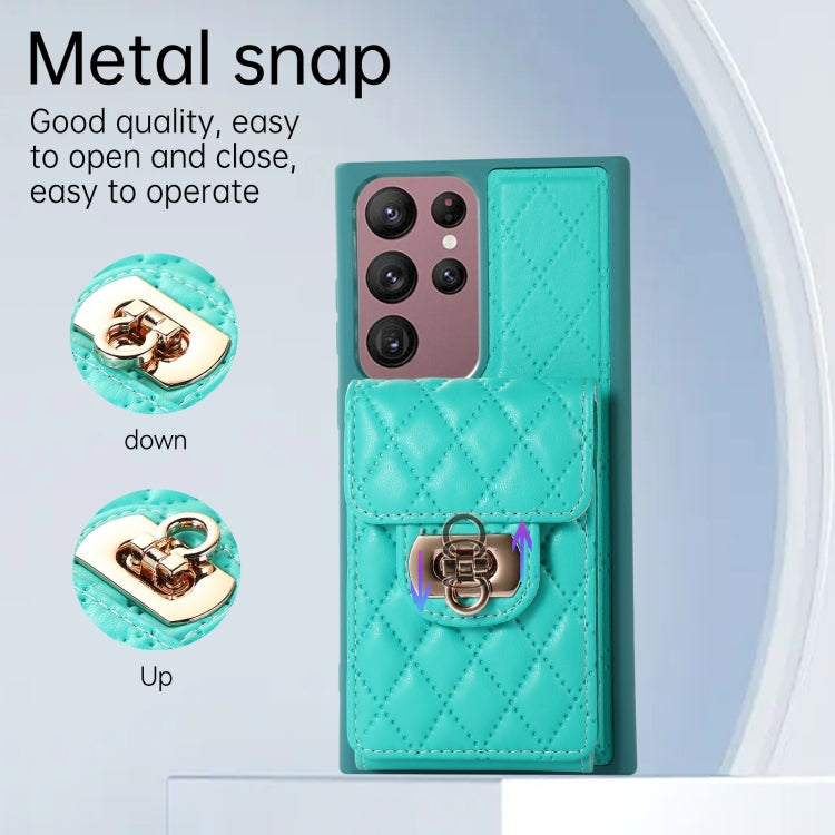 For Samsung Galaxy S22 Ultra 5G Card Slot Leather Phone Case