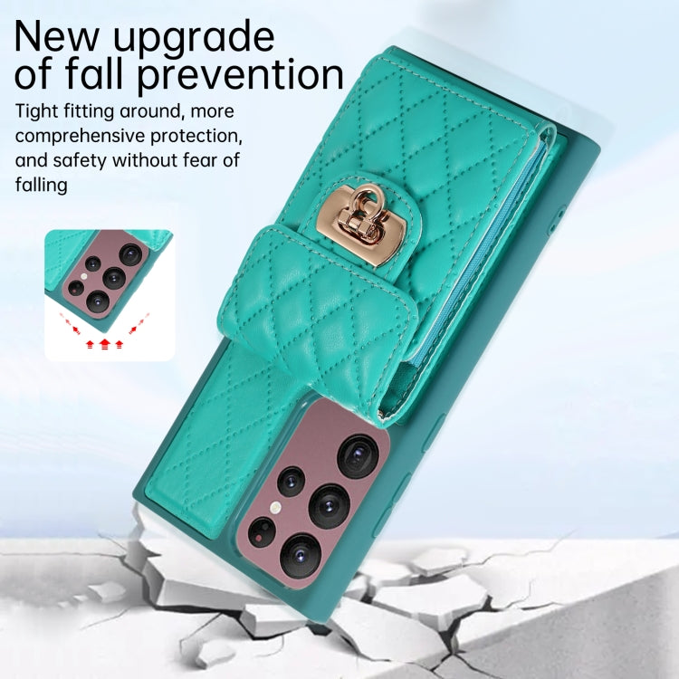 For Samsung Galaxy S22 Ultra 5G Card Slot Leather Phone Case