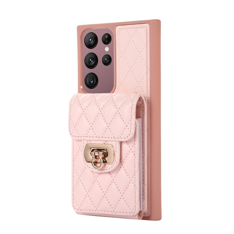 For Samsung Galaxy S22 Ultra 5G Card Slot Leather Phone Case