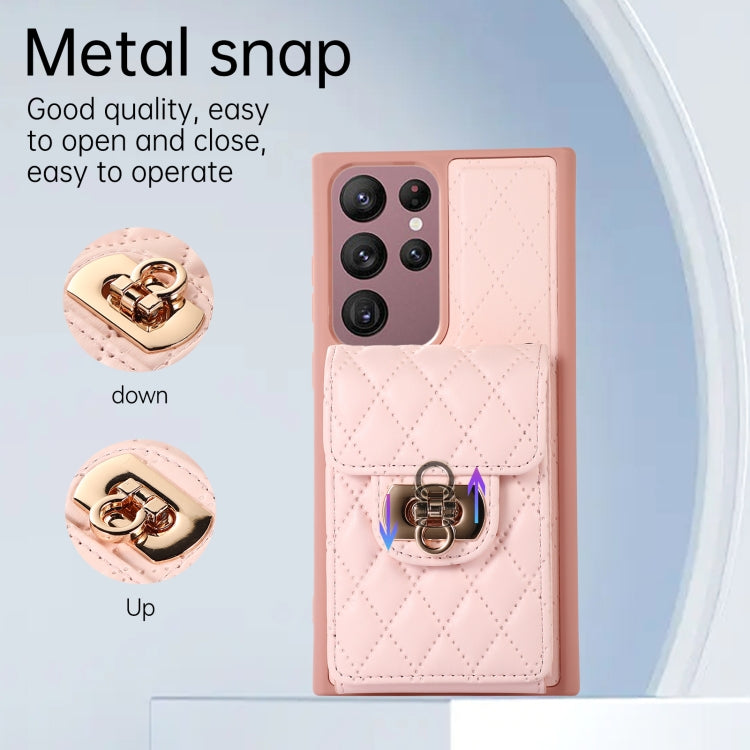 For Samsung Galaxy S22 Ultra 5G Card Slot Leather Phone Case