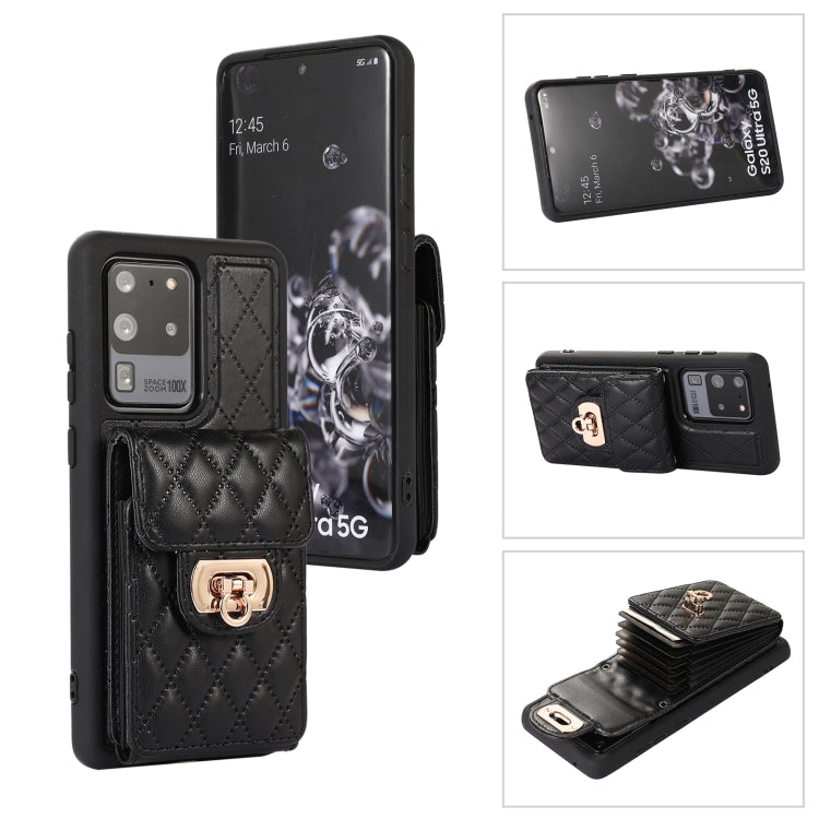 For Samsung Galaxy S20 Ultra Card Slot Leather Phone Case