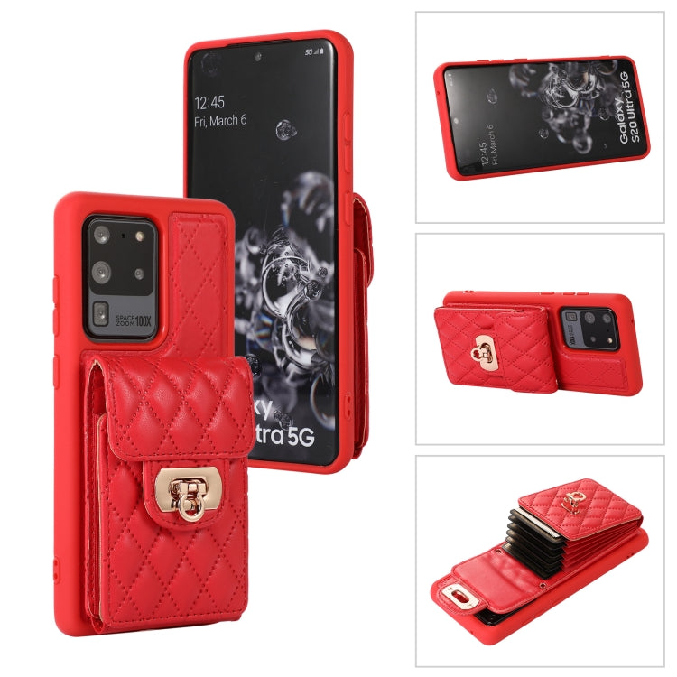 For Samsung Galaxy S20 Ultra Card Slot Leather Phone Case