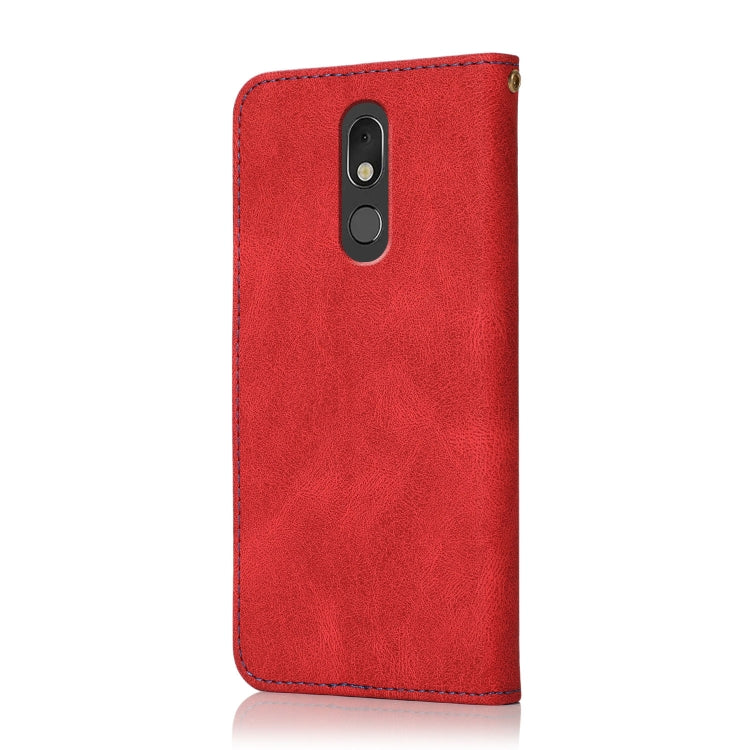 For LG Stylo 5 Dual-color Stitching Leather Phone Case
