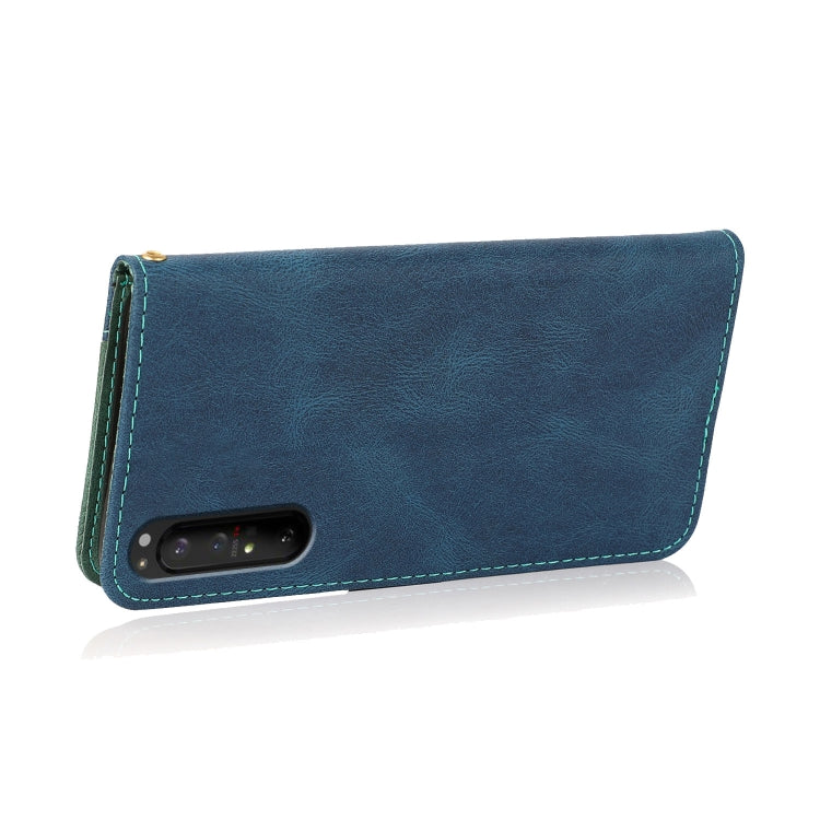 For Sony Xperia 1 II Dual-color Stitching Leather Phone Case