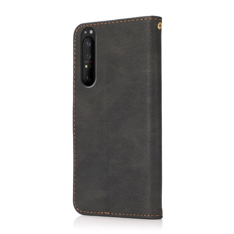 For Sony Xperia 1 II Dual-color Stitching Leather Phone Case