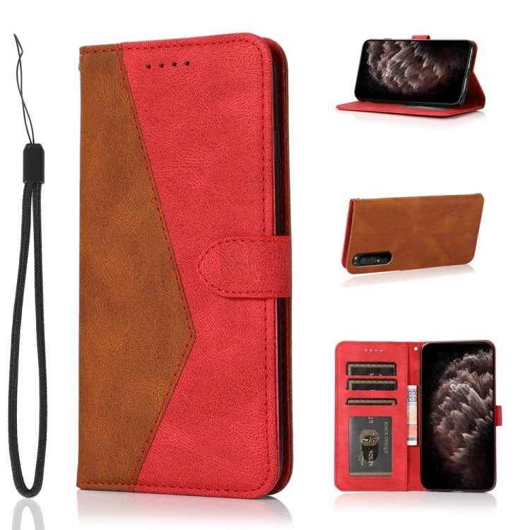 For Sony Xperia 1 II Dual-color Stitching Leather Phone Case