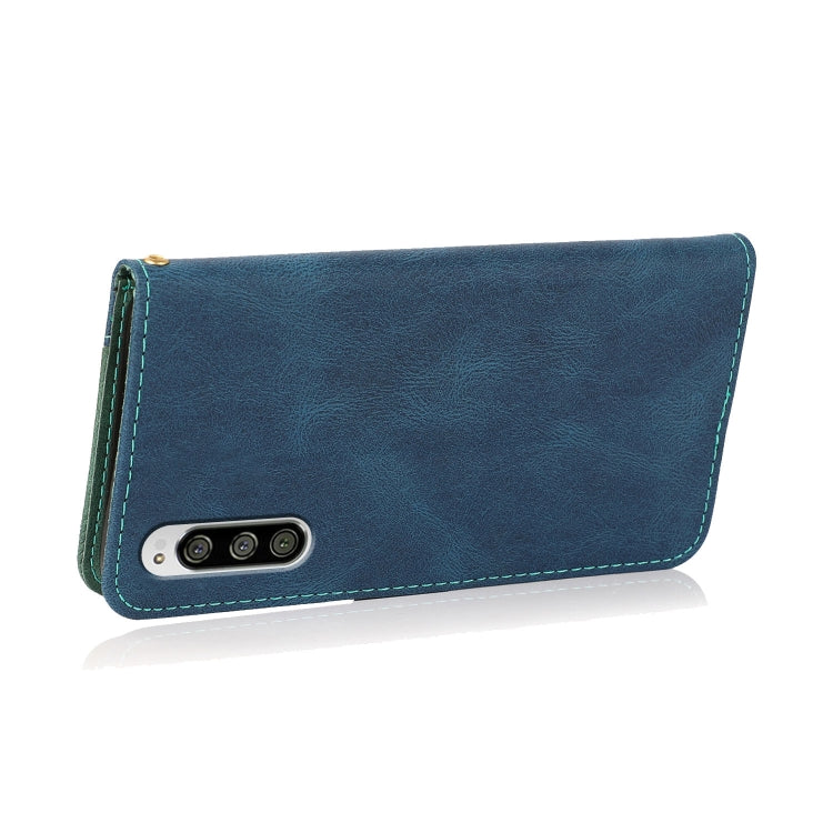 For Sony Xperia 5 Dual-color Stitching Leather Phone Case