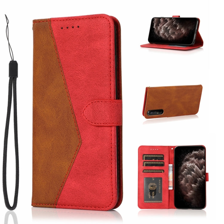 For Sony Xperia 5 III Dual-color Stitching Leather Phone Case