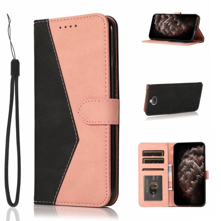 For Sony Xperia 10 Dual-color Stitching Leather Phone Case