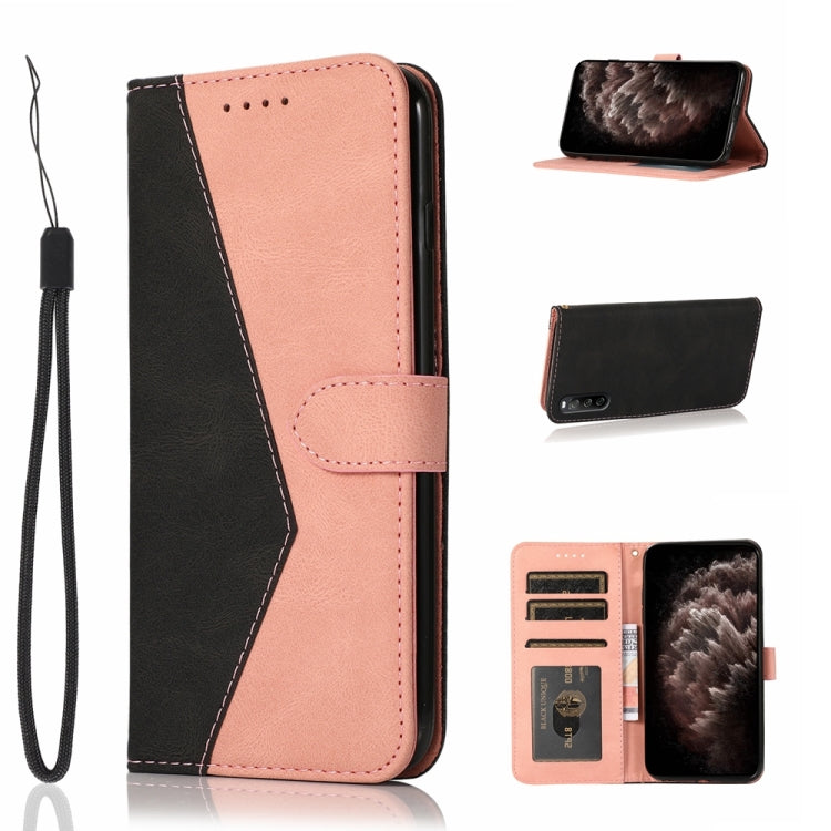 For Sony Xperia 10 III Dual-color Stitching Leather Phone Case
