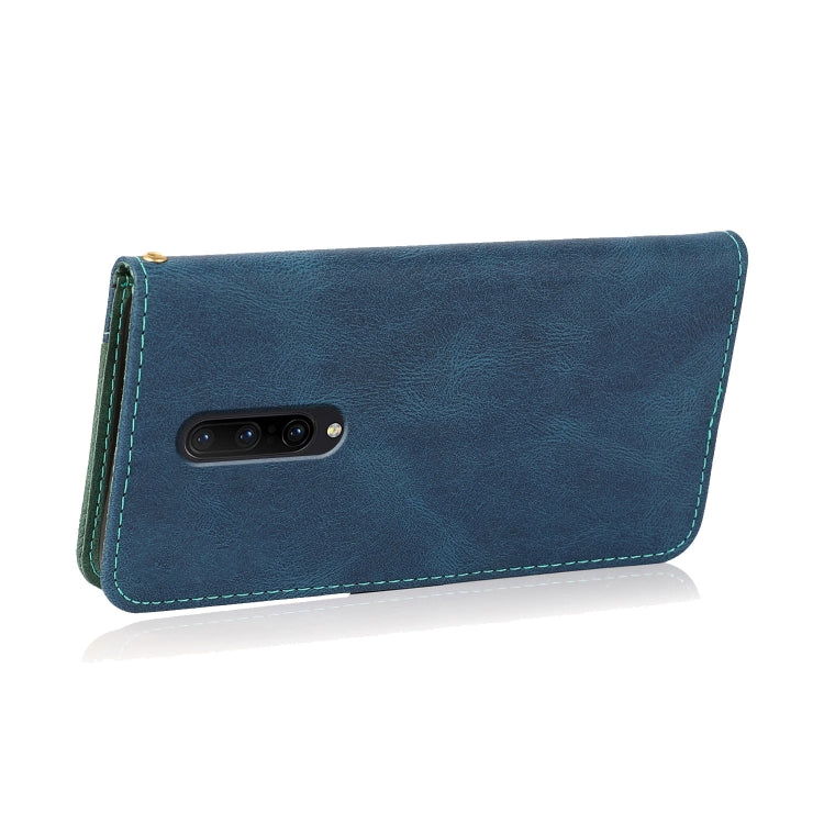 For OnePlus 7 Pro Dual-color Stitching Leather Phone Case