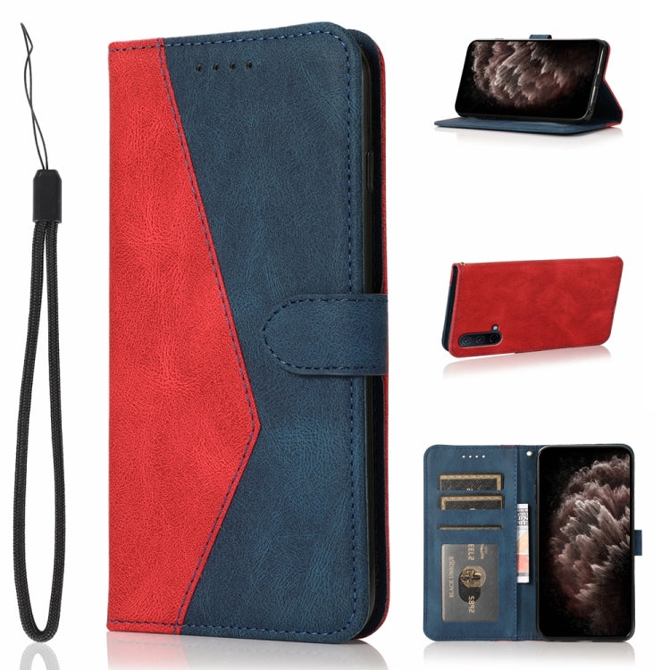 For OnePlus Nord CE 5G Dual-color Stitching Leather Phone Case