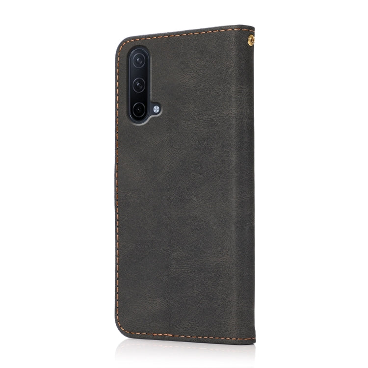 For OnePlus Nord CE 5G Dual-color Stitching Leather Phone Case
