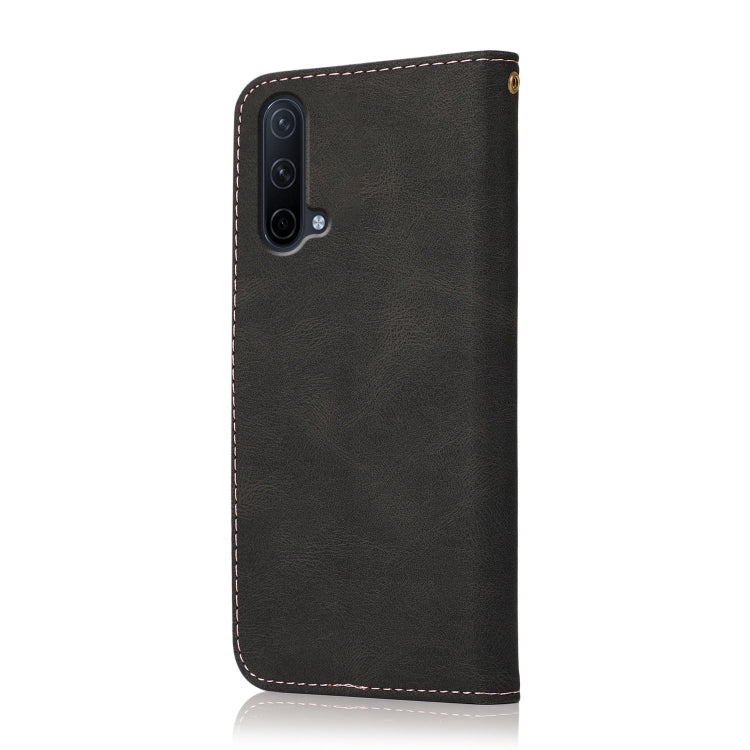 For OnePlus Nord CE 5G Dual-color Stitching Leather Phone Case
