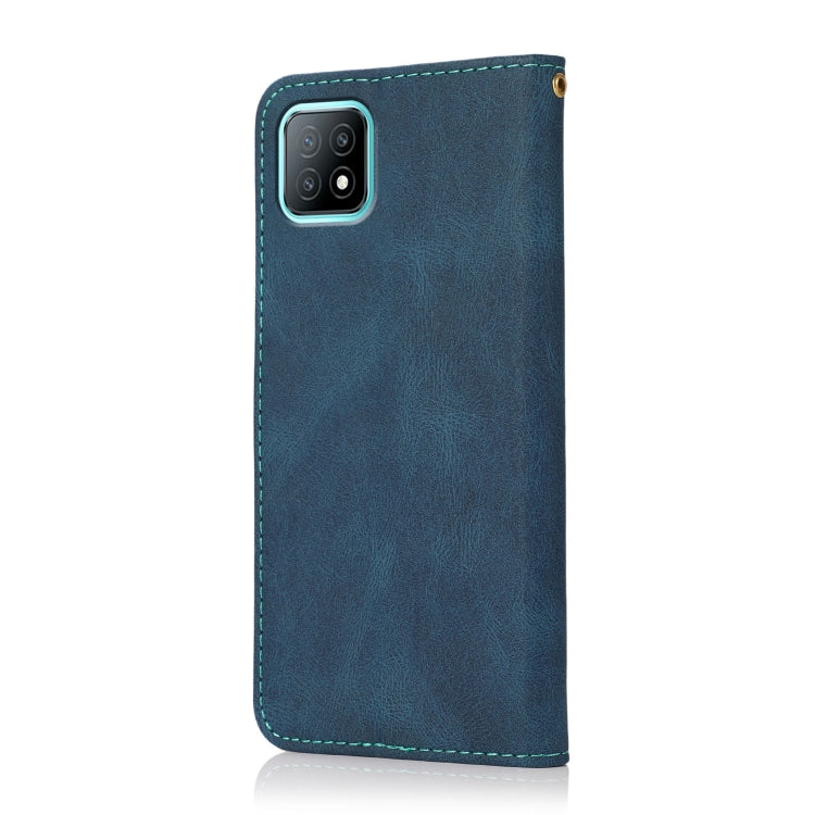 For OPPO A53 5G / A72 5G / A73 5G Dual-color Stitching Leather Phone Case