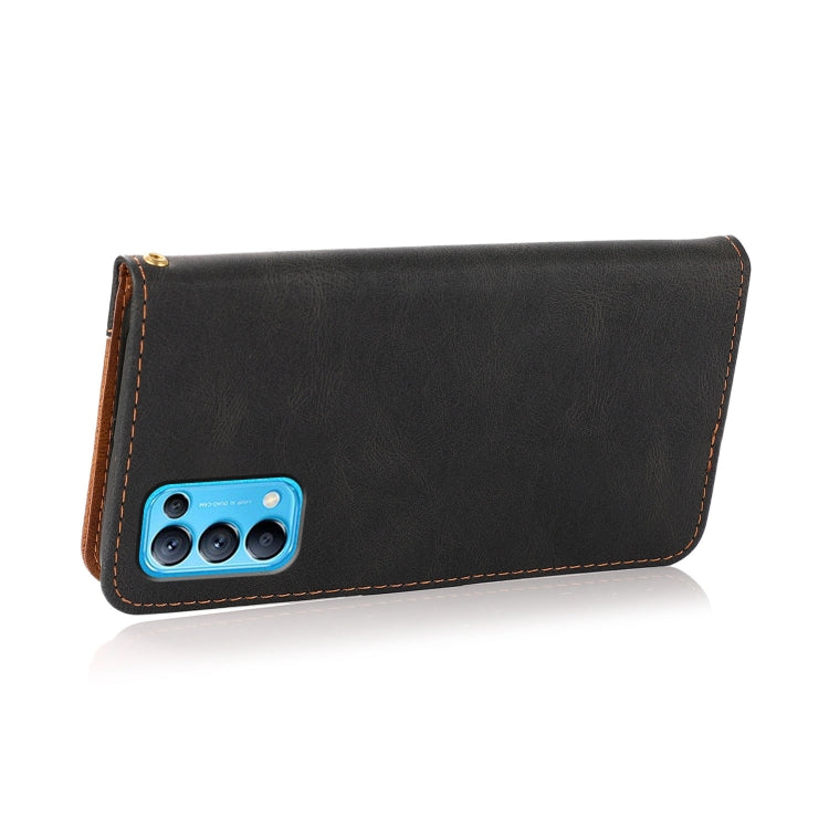 For OPPO Find X3 Lite Dual-color Stitching Leather Phone Case