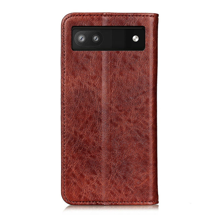 For Google Pixel 7a Magnetic Crazy Horse Texture Leather Phone Case