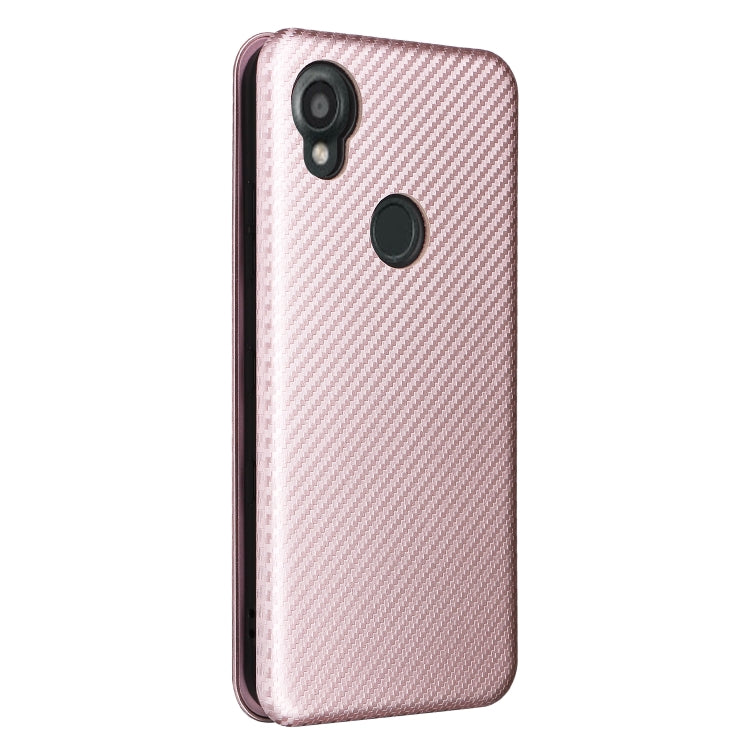 For Kyocera Digno SX3 KYG02 Carbon Fiber Texture Flip Leather Phone Case