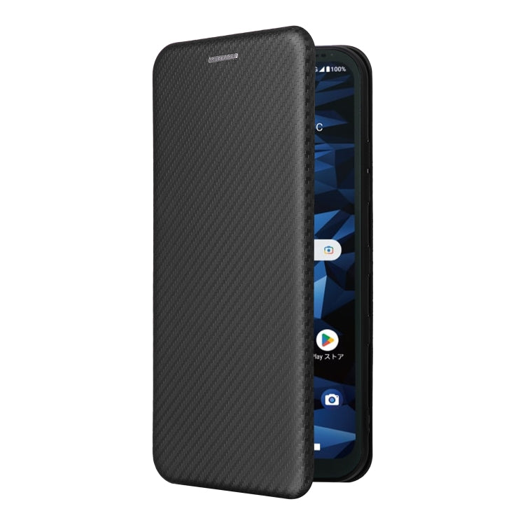 For Kyocera Digno SX3 KYG02 Carbon Fiber Texture Flip Leather Phone Case