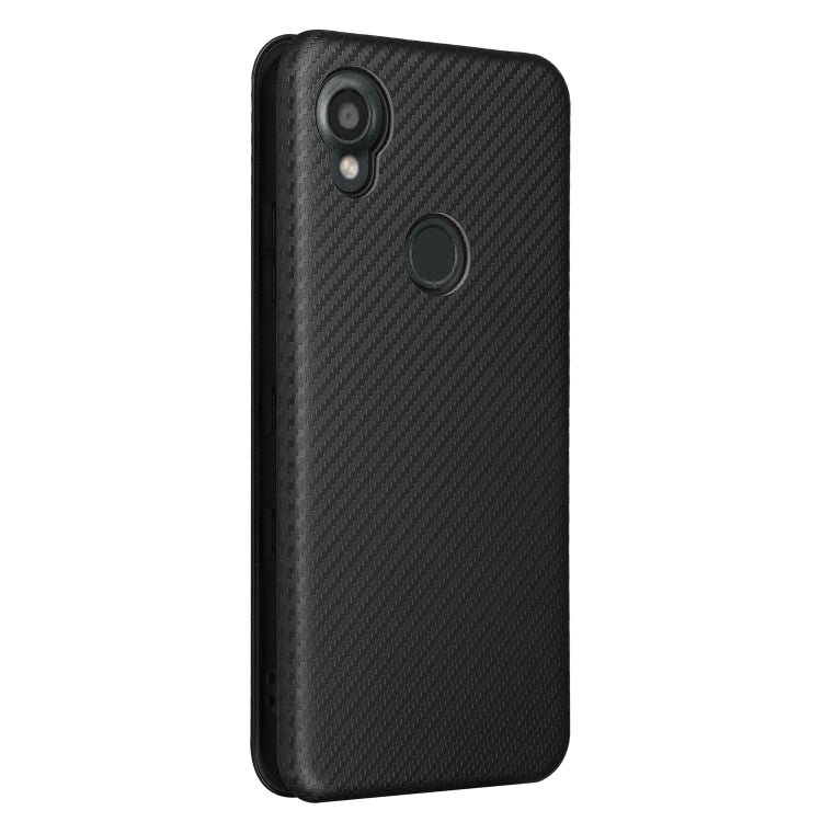 For Kyocera Digno SX3 KYG02 Carbon Fiber Texture Flip Leather Phone Case