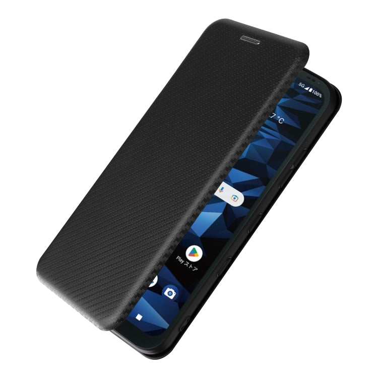 For Kyocera Digno SX3 KYG02 Carbon Fiber Texture Flip Leather Phone Case