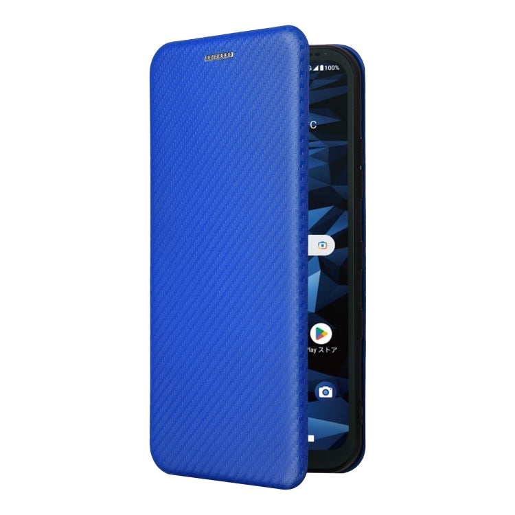 For Kyocera Digno SX3 KYG02 Carbon Fiber Texture Flip Leather Phone Case