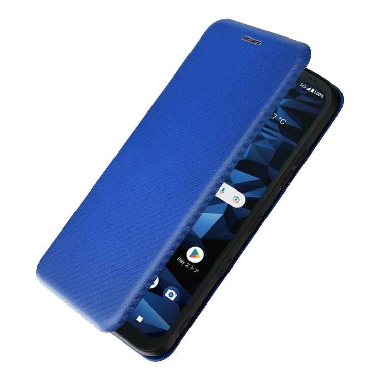 For Kyocera Digno SX3 KYG02 Carbon Fiber Texture Flip Leather Phone Case