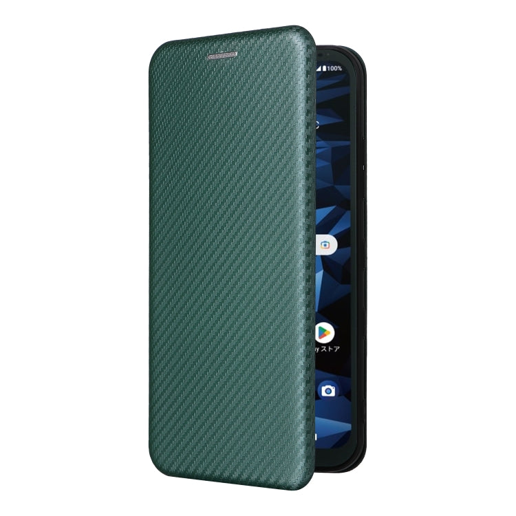 For Kyocera Digno SX3 KYG02 Carbon Fiber Texture Flip Leather Phone Case