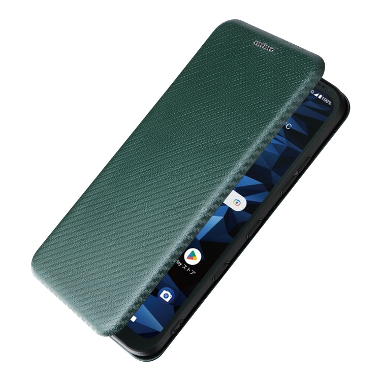 For Kyocera Digno SX3 KYG02 Carbon Fiber Texture Flip Leather Phone Case