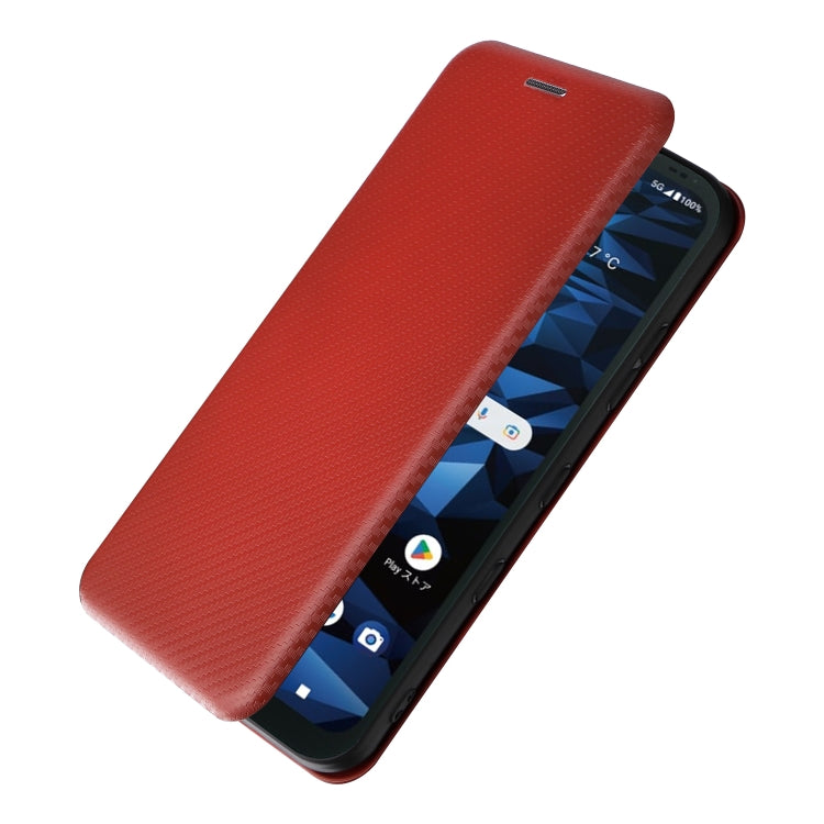For Kyocera Digno SX3 KYG02 Carbon Fiber Texture Flip Leather Phone Case